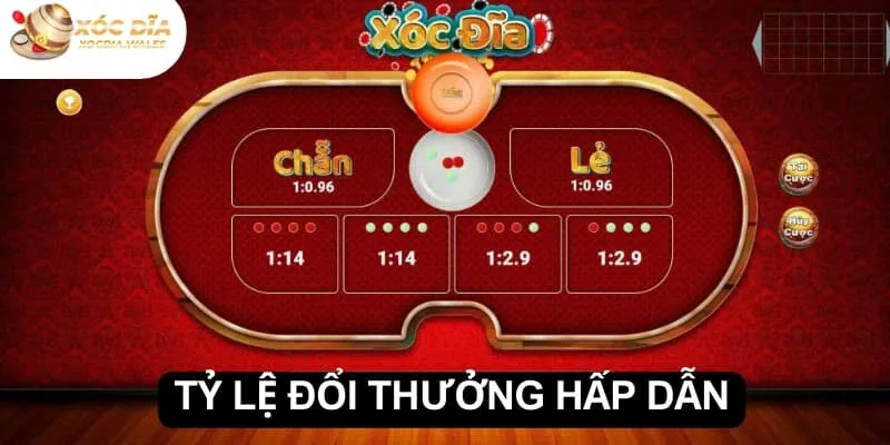 Tỷ lệ trả thưởng hấp dẫn của xóc đỉa DEBET
